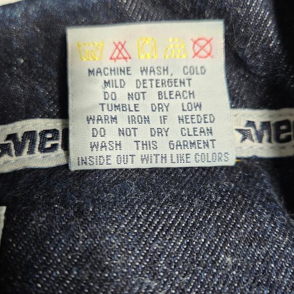 Vintage Mecca Denim Jacket Mens XXLarge Dark Wash Streetwear Hip Hop Rap 80s 90s - Picture 11 of 12